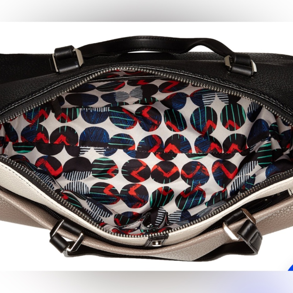 ❤️SOLD❤️ NEW Nine West Cashmere Grey Beige Black Shoulder Bag Crossbody Purse - Picture 4 of 13